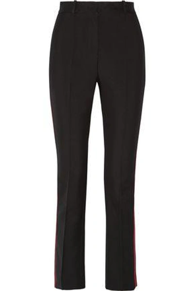 Givenchy Woman Skinny Pants In Black Grain De Poudre Wool Black
