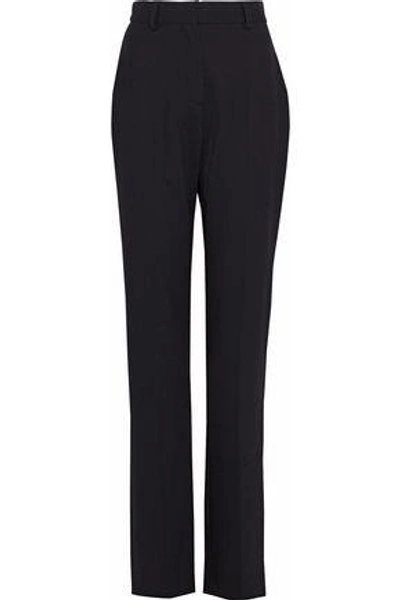 Iro Woman Wool-blend Straight-leg Pants Black