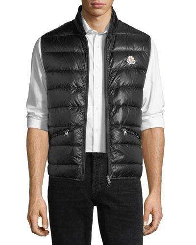 Moncler Gui Quilted Puffer Vest In Black