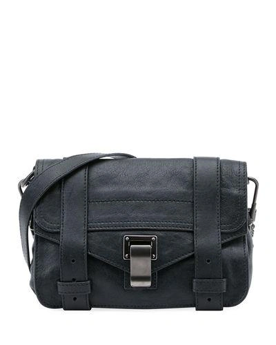 Proenza Schouler Ps1+ Medium Calf Leather Satchel Bag In Black