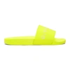 Givenchy Slide Flat Sandal In Yellow Rubber-plastic Flats