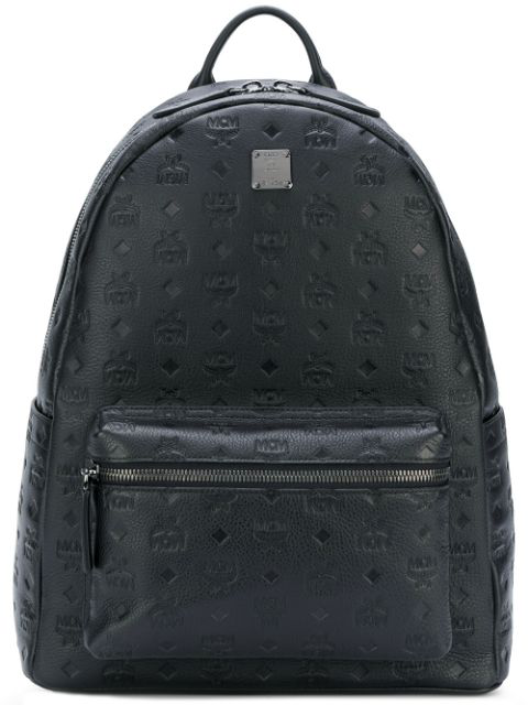 ottomar monogrammed leather backpack
