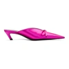 Balenciaga Knife Satin Slingback Pumps In Pink