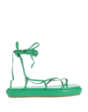 Ilio Smeraldo Toe Strap Sandals In Green