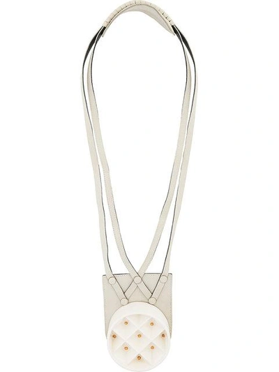 Papieta Hanging Necklace In White