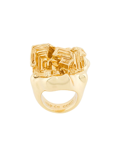 Coup De Coeur Vortex Stone Ring In Metallic