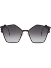 Fendi Eyewear 'can Eye' Sonnenbrille - Schwarz In Black