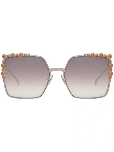 Fendi Eyewear Can Eye Sunglasses - Metallic
