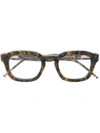 Thom Browne Tortoiseshell Bold Glasses In Brown