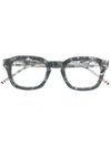 Thom Browne Eyewear Brille In Schildpattoptik - Grau
