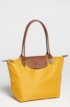 Longchamp 'small Le Pliage' Shoulder Tote - Yellow In Sunshine