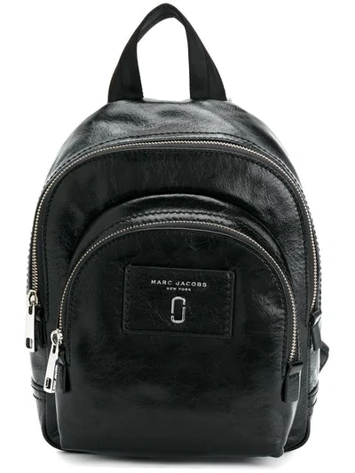 Marc Jacobs Double Pack Leather Backpack - Black