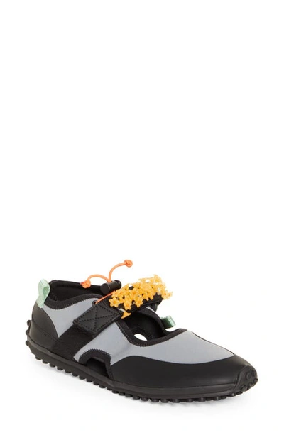 Cecilie Bahnsen 'sara Open' Cutout Details Beads Embellished Low Top Sneakers In Black,grey