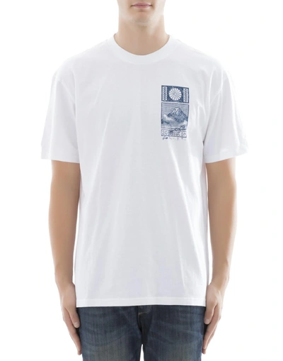 Edwin White Cotton T-shirt