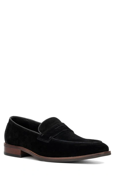 Vintage Foundry James Square-toe Slip-on Loafer In Black