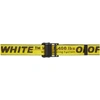 Off-white 35mm Diagonal Stripes Industrial Belt In Yellow