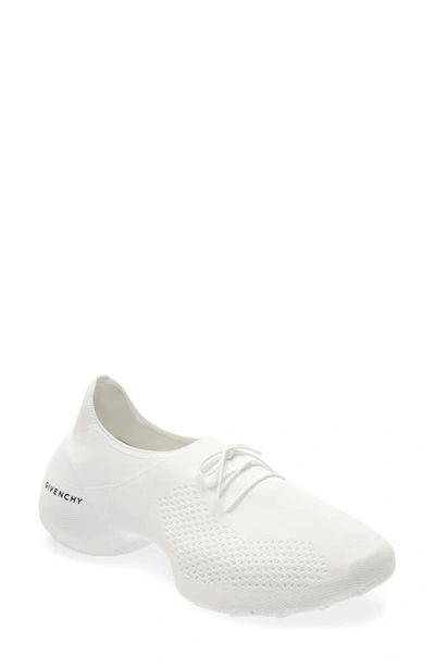 Givenchy Tk-360 Logo-print Stretch-knit Sneakers In White