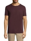 Theory Crewneck Cotton Tee In Port
