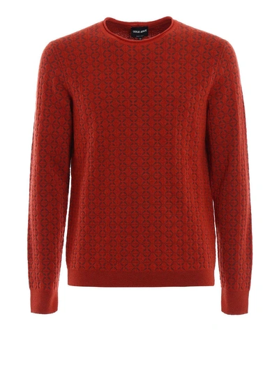 Giorgio Armani Patterned Sweater In Var