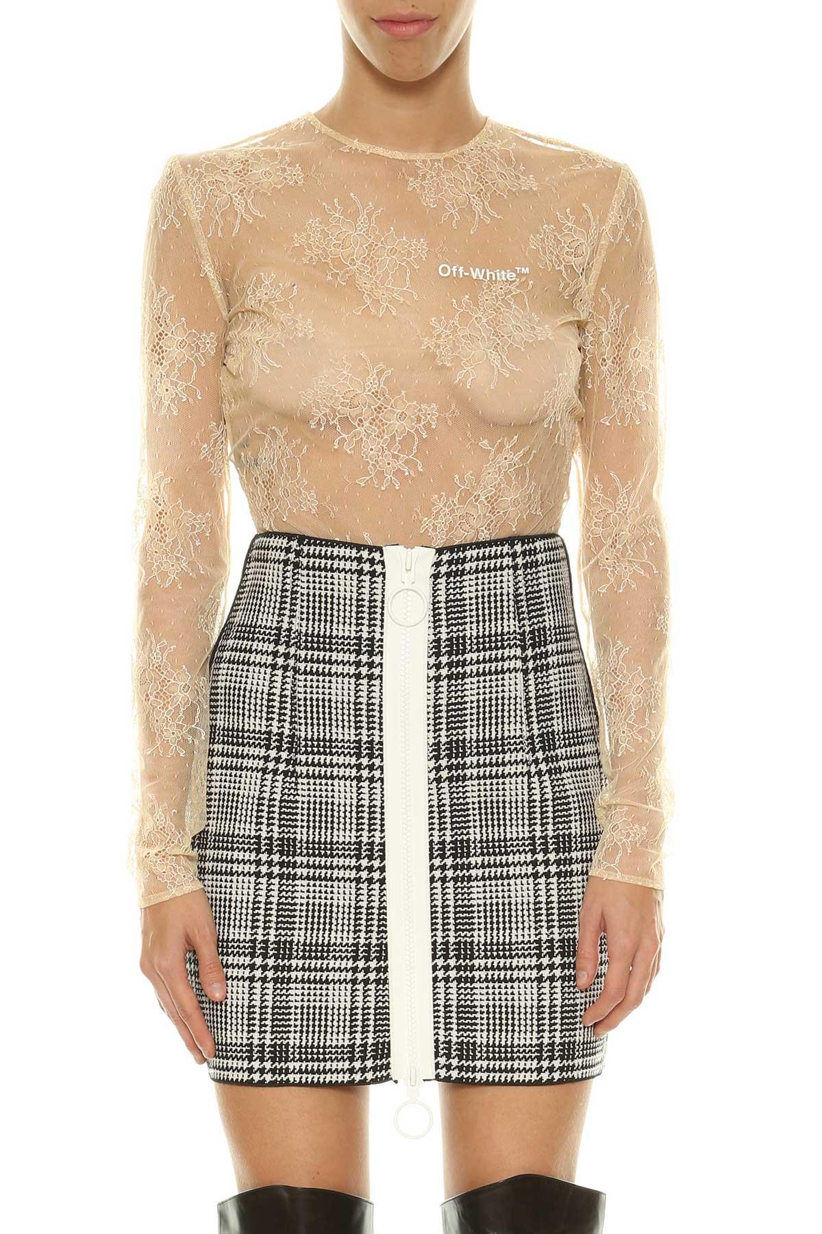 off white lace bodysuit