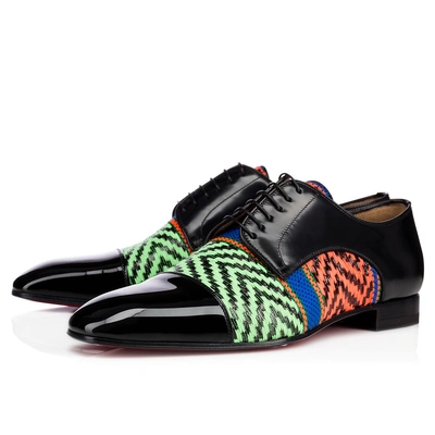Christian Louboutin Top Daviol Patent tissu Sao Multi Crepe
