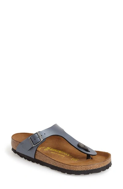 Birkenstock Gizeh Birko-flor Flip Flop In Onyx