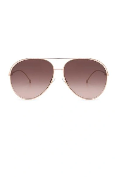 Fendi Aviator Sunglasses In Metallics