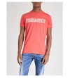 Dsquared2 Logo-print Cotton-jersey T-shirt In Red