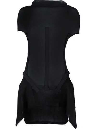 Yohji Yamamoto 'bone' Bustier Top In Black