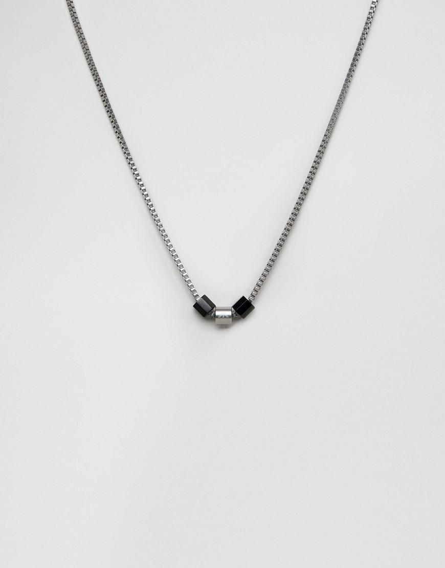 Emporio Armani Chain Necklace In Silver - Silver | ModeSens