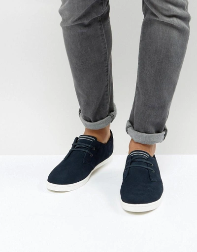 Fred Perry Byron Low Suede Sneakers - Navy | ModeSens