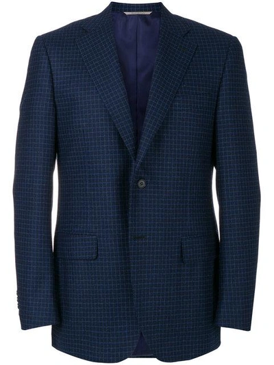 Canali Formal Fitted Blazer In Blue