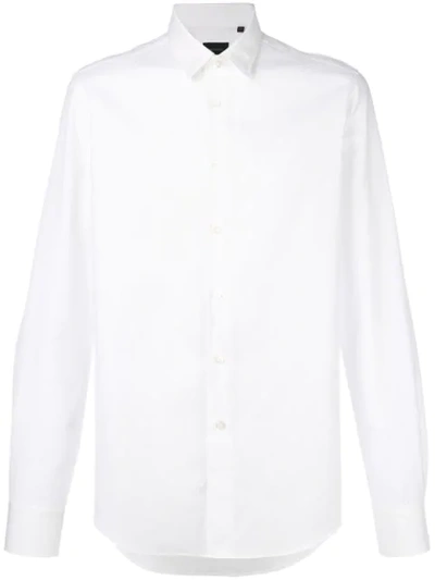 Dell'oglio Diamond Jacquard Shirt In White