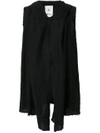 Lost & Found Rooms Sleeveless Longline Cardigan - Black