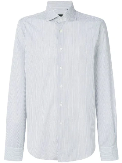 Dell'oglio Fine Stripe Shirt In White
