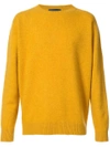 The Elder Statesman Crew Neck Jumper In Yellow