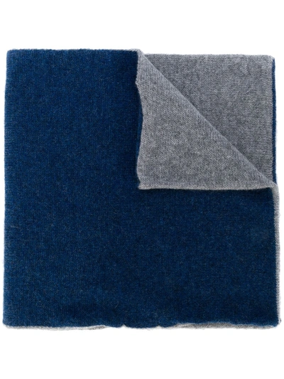Dell'oglio Contrast Scarf In Blue