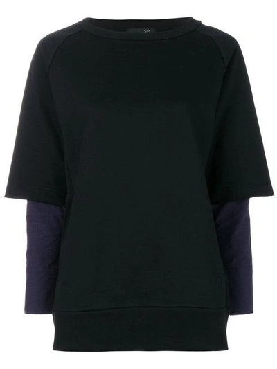 Y's Layered Sweatshirt - Black