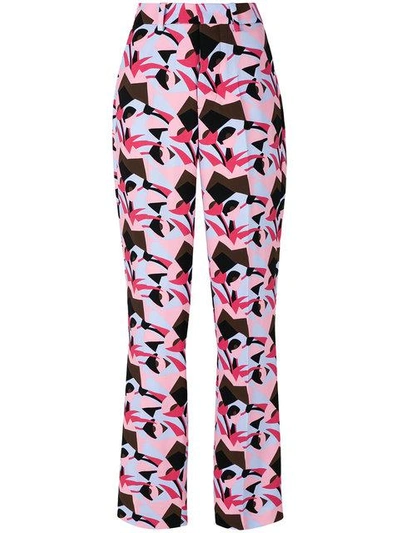 Marni Abstract Print Trousers - Multicolour