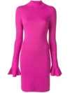 Michael Michael Kors Belle-sleeve Dress - Pink & Purple