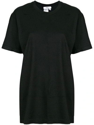 Area Perforated T In Black