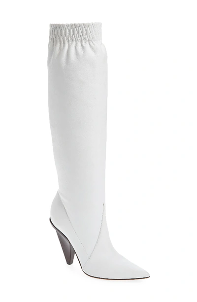 Sigerson Morrison Women's Jay Leather Slouchy Booties In Bianco