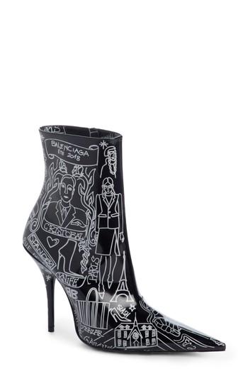 balenciaga pointy toe bootie