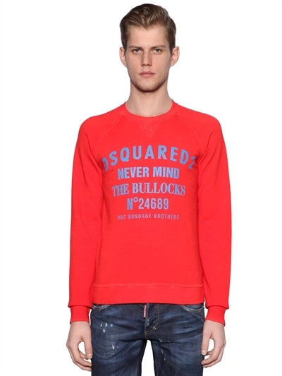 Dsquared2 'never Mind The Bulldogs' Long-sleeved Sweater In Red | ModeSens