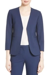 Theory Lindrayia B Good Wool Suit Jacket In Sea Blue