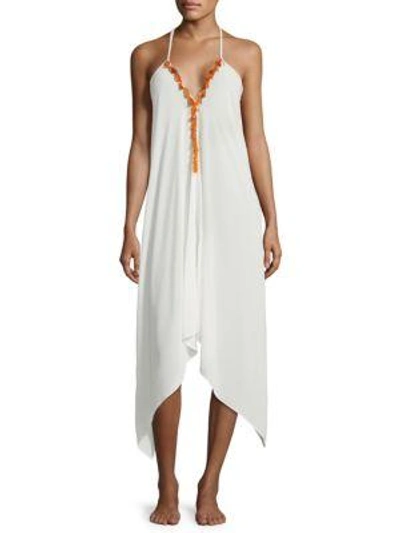 Ramy Brook Kym Tasseled Dress In White