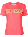 Alberta Ferretti Wednesday Cotton Jersey T-shirt In Rosa Fluo