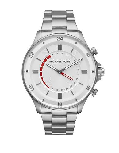 Michael Kors Reid Silvertone Hybrid Smartwatch-silver | ModeSens