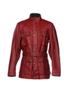 Belstaff Jackets In Maroon