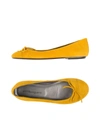 Anna Baiguera Ballet Flats In Yellow